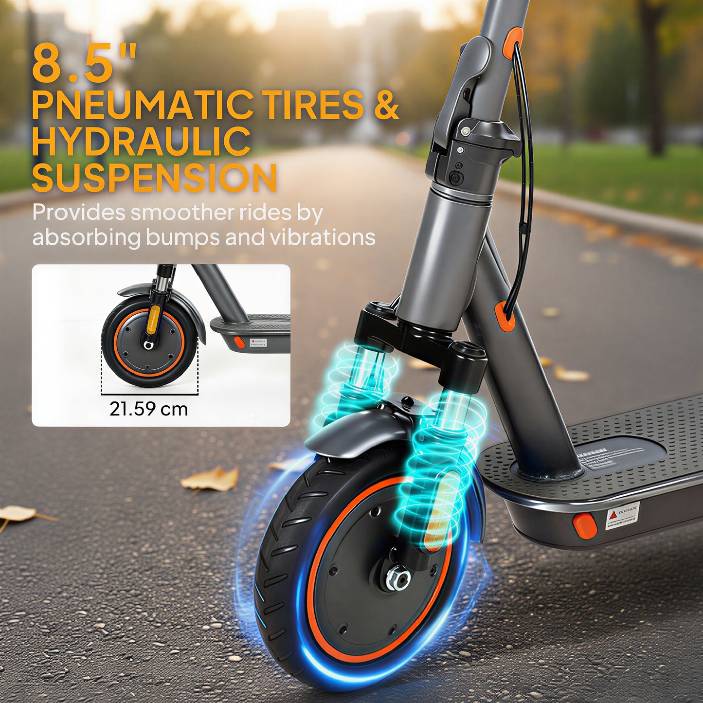 Electric Scooter, Folding E-Scooter with 350W Motor, 30km Range