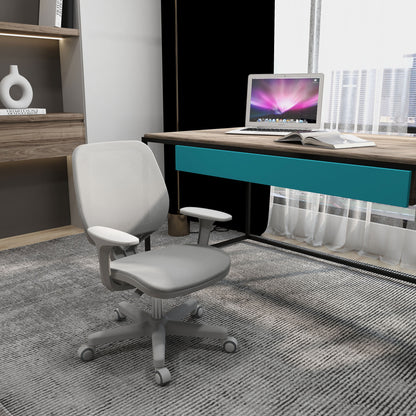 Office Chair, 360 Degree Swivel Desk Chair with Security Wheels, Grey