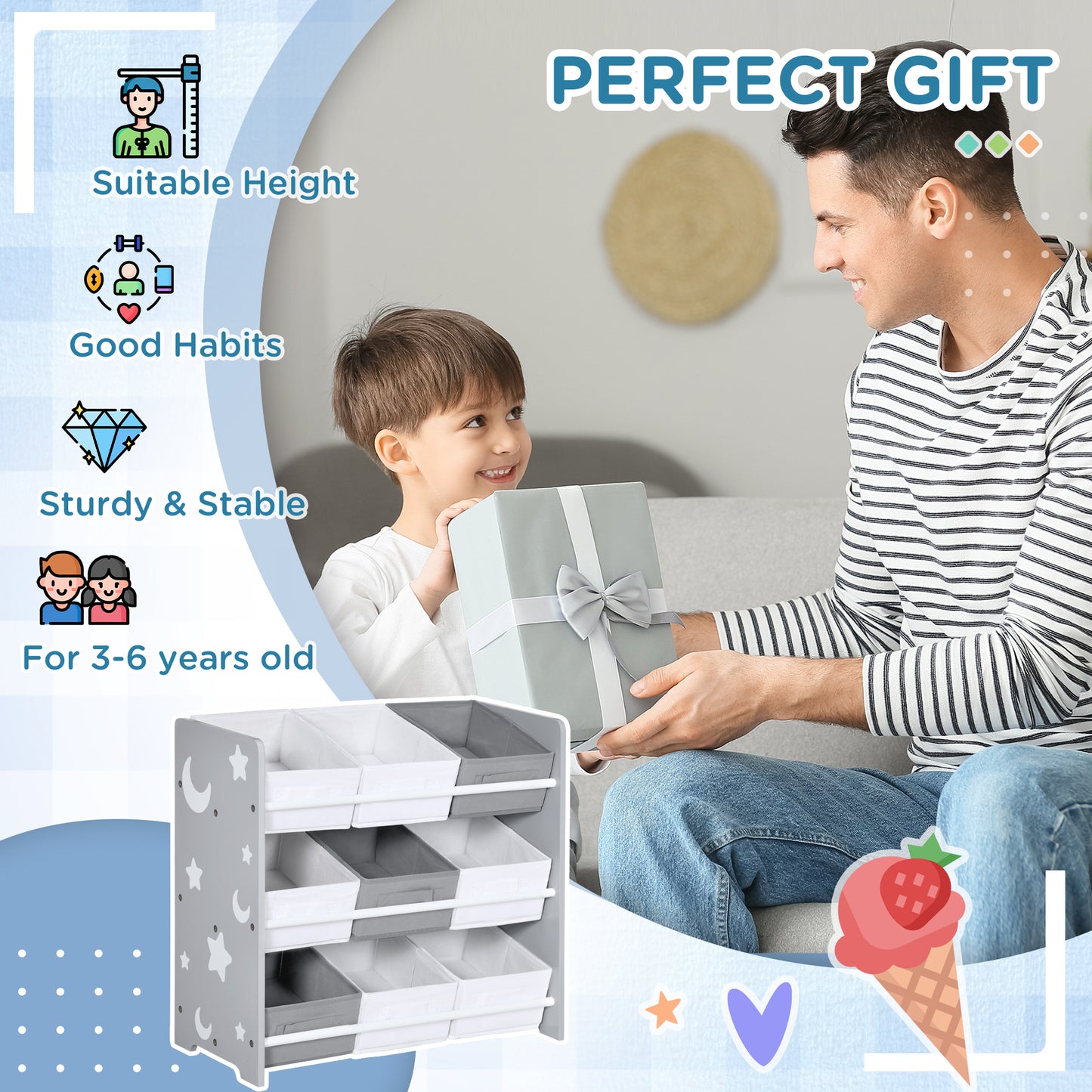 Kids Storage Rack