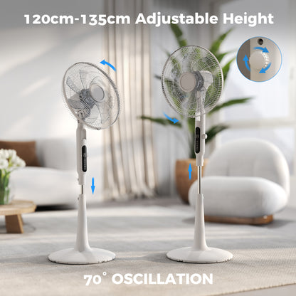 Standing Fan with 75 Degree Oscillation Mosquito Repellent Function