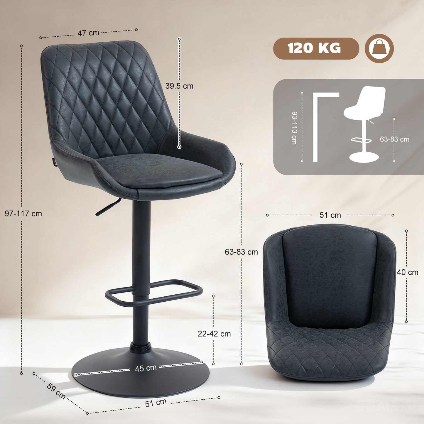 High Back Mesh Computer Desk Chair with Lumbar Support, Grey