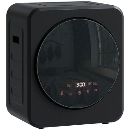 800W Compact Dryer Machine, 4 kg Small Vented Tumble Dryer, Black