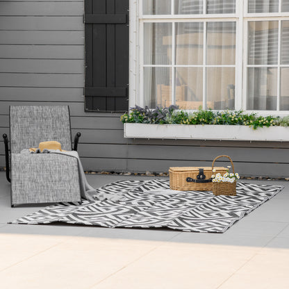 152x243cm Reversible Outdoor Rug Portable Plastic Straw RV Camping Mat