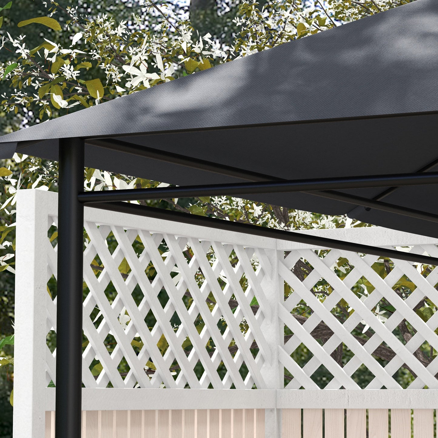 3 x 4m Gazebo Canopy Replacement Gazebo Roof Cover, Dark Grey
