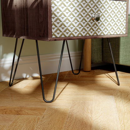 2-Drawer Nightstand, Sofa Bedside Table for Living Room, Bedroom