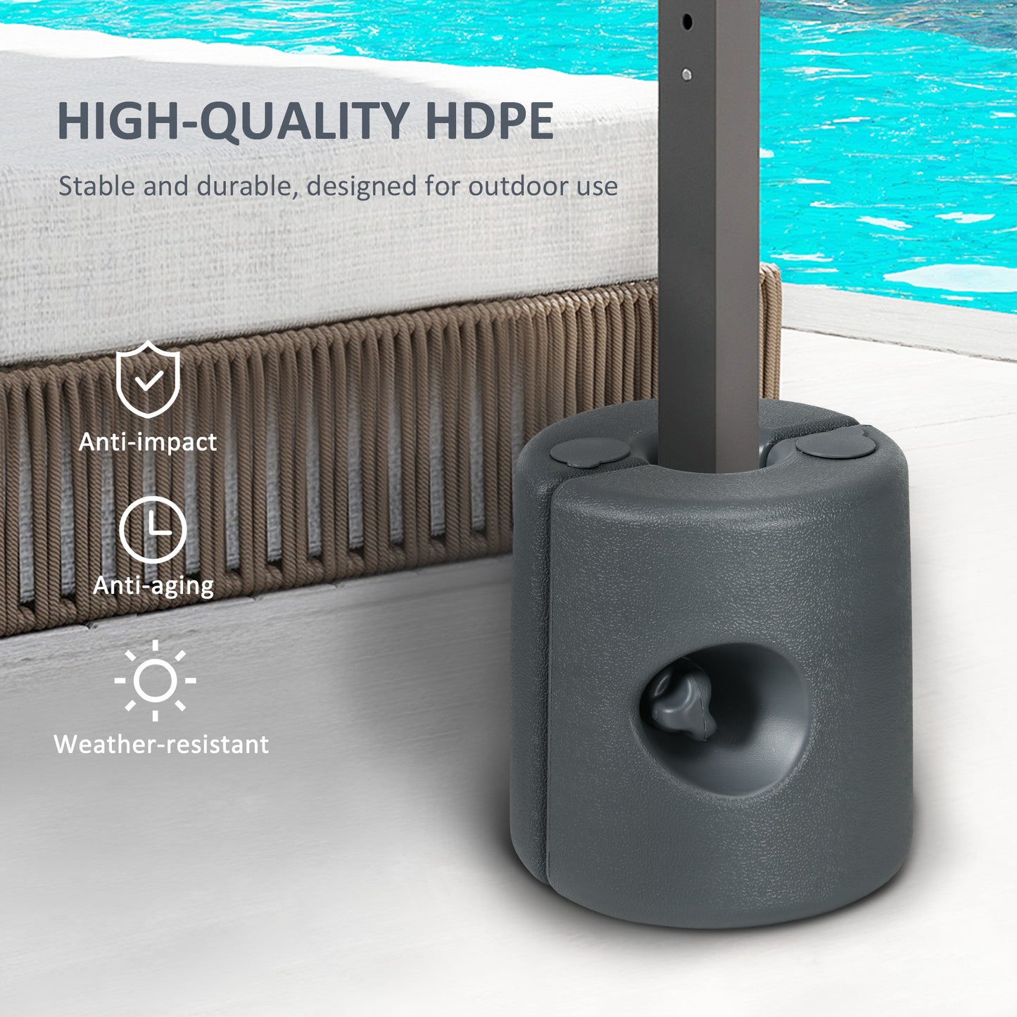 Gazebo Weights Set of 4 for Pop up Gazebo, 48KG