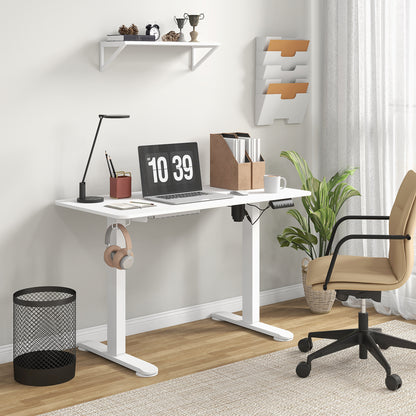 Adjustable Desk, Electric Standing Desk for Home Office, White