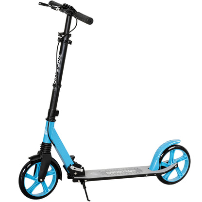 Folding Kick Scooter for 14+ w/ Adjustable Height, Blue