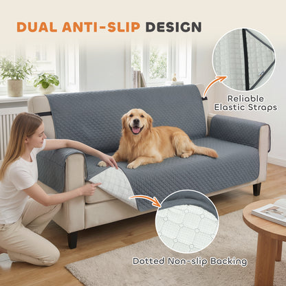 Waterproof Sofa Cover 3 Seater, Soft Couch Cover for Dogs Cats Pets