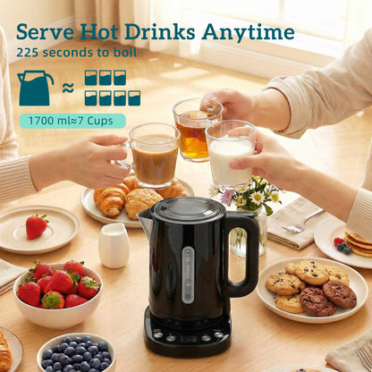 Electric Kettle, 1.7L Fast Boil, 3kW Water Kettle with Strix Thermost