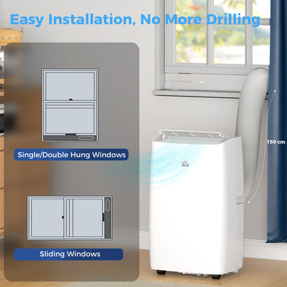 12,000 BTU Portable Air Conditioner Unit with Remote, 24H Timer, 35m²