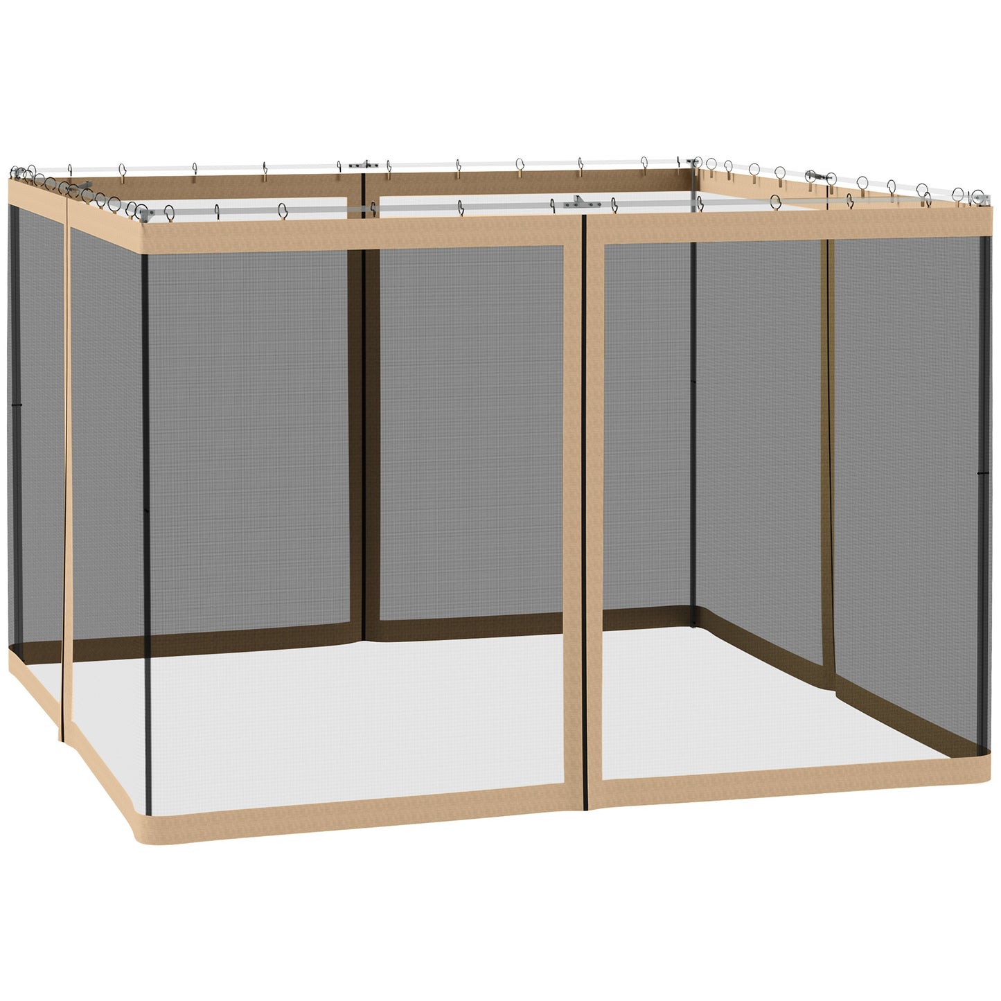 302 x 207cm Universal Replacement Gazebo Mesh Netting Screen Walls