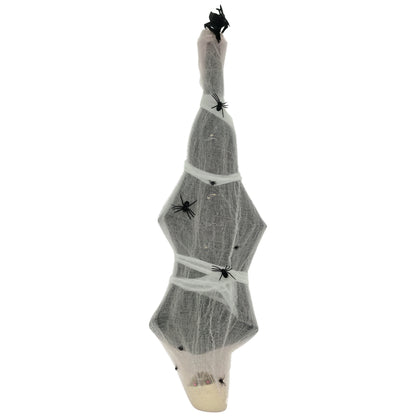 5.5ft Animated Halloween Decoration Hanging Mummy with Spider Web