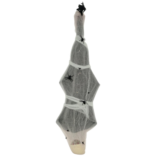 5.5ft Animated Halloween Decoration Hanging Mummy with Spider Web