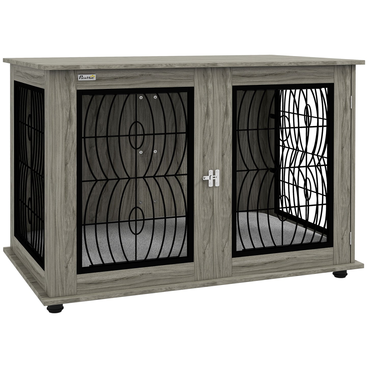 Dog Crate Furniture, 44.5" End Table for Extra Large Dogs w/ Cushion