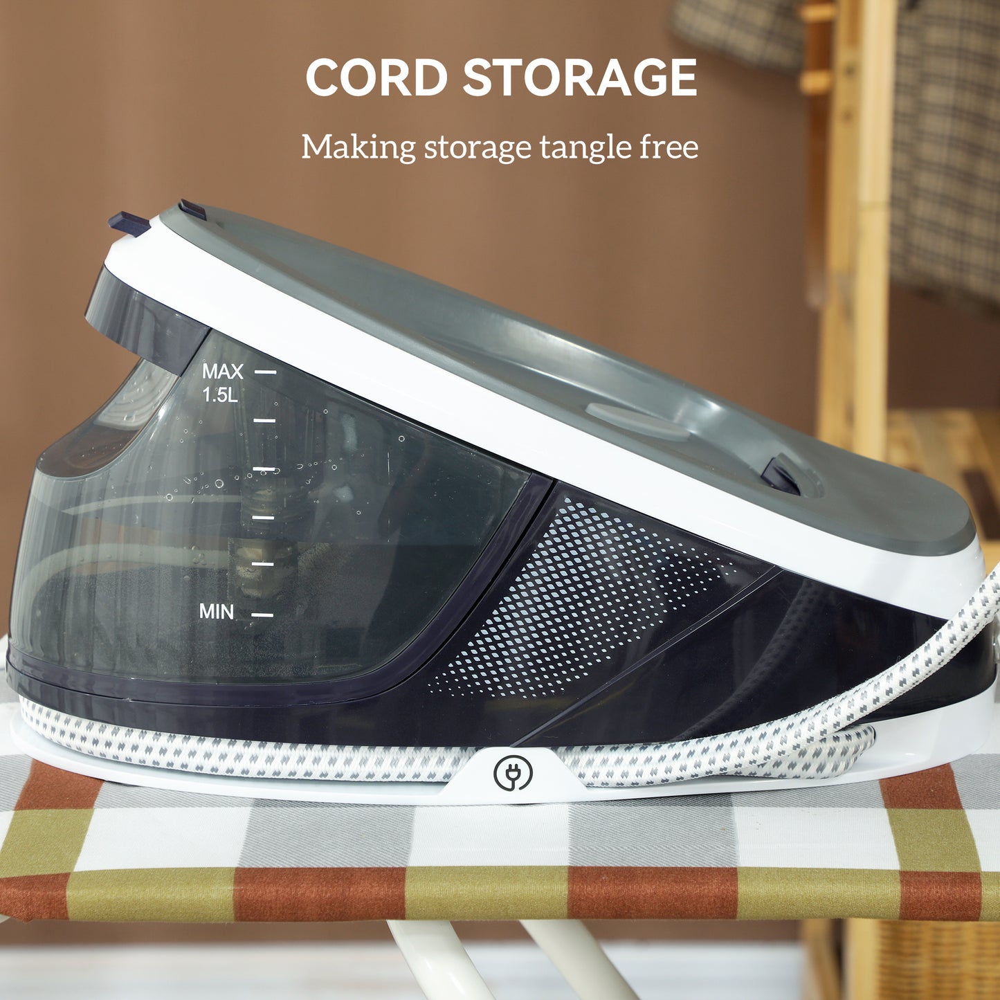 Steam Generator Iron, Large Water Tank, Smart ECO Mode, Self-Cleaning