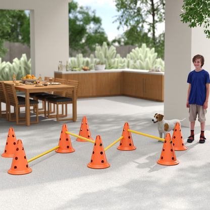 Dog Agility Equipment Set, Four-Piece Adjustable Height Jumping