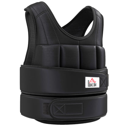 10KGS Adjustable Weight Vest Running Gym Training Weight Loss, Black