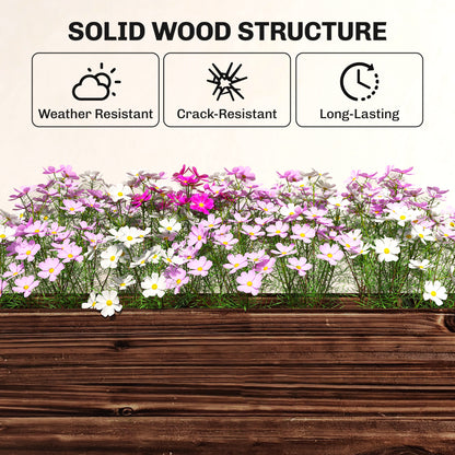3-Tier Wooden Raised Planter, Raised Garden Bed on Legs