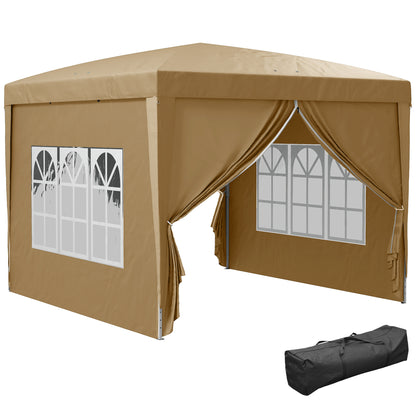 3x3(m) Pop Up Gazebo Party Tent Canopy Marquee with Storage Bag