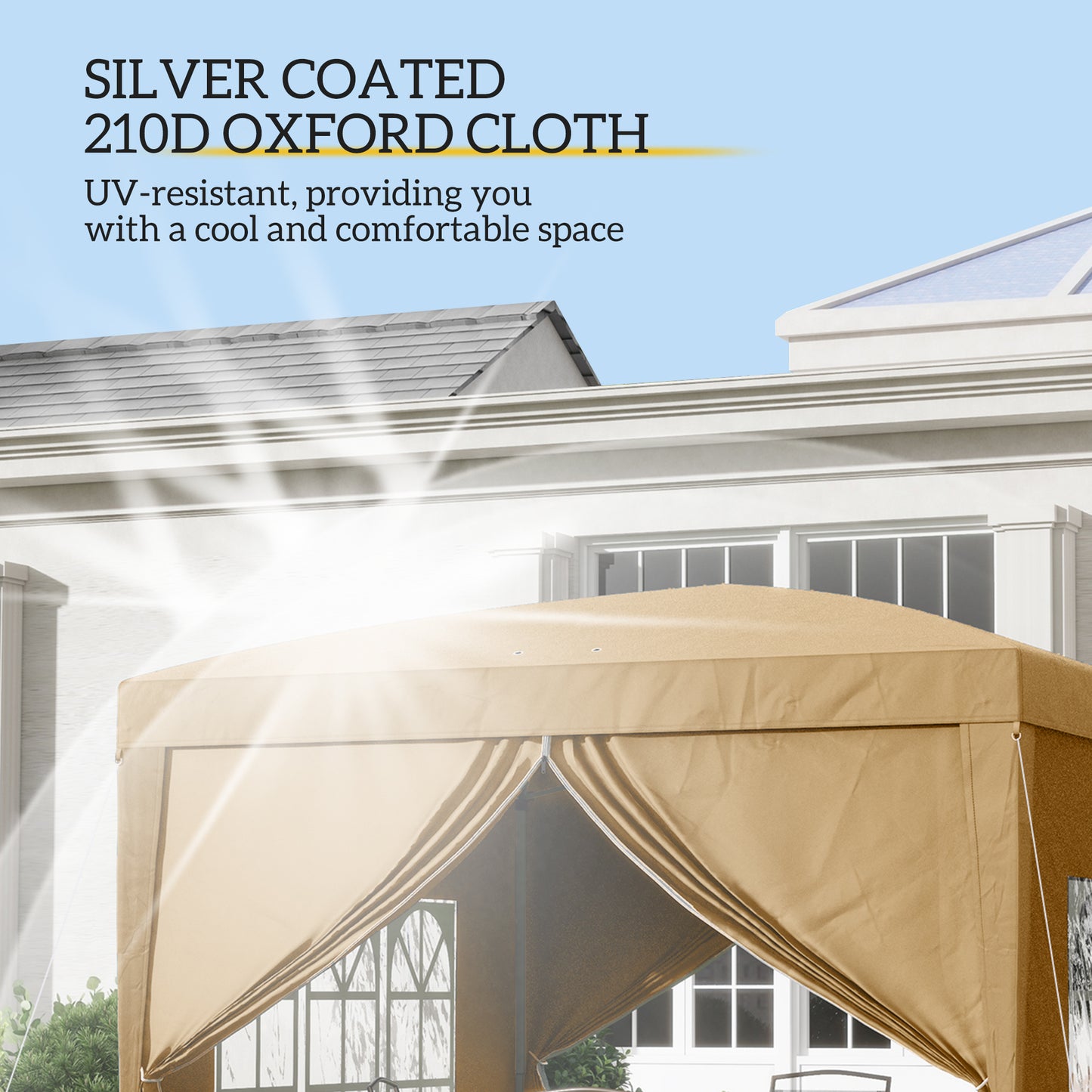 3x3(m) Pop Up Gazebo Party Tent Canopy Marquee with Storage Bag