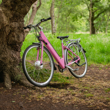 Emu Classic Step Through Electric Bike 250W Motor - Fuschia 17.5Ah Battery