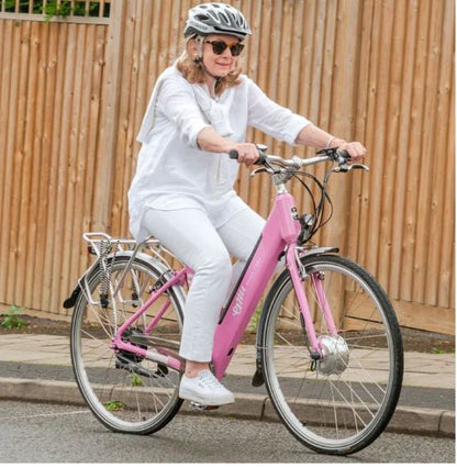 Emu Classic Step Through Electric Bike 250W Motor - Fuschia 17.5Ah Battery