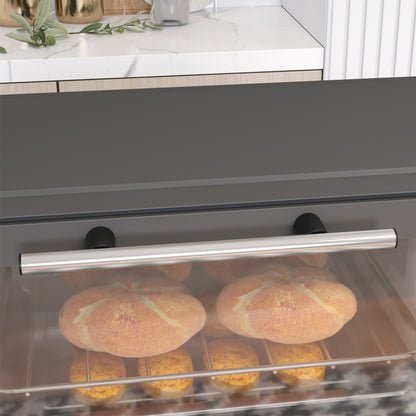Mini Oven 9L Countertop Toaster Oven with Timer Control 750W Grey