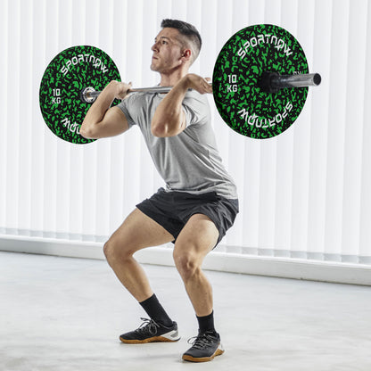 Olympic Weight Plates with 5cm Holes, for Weight Lifting, 2 x 10kg