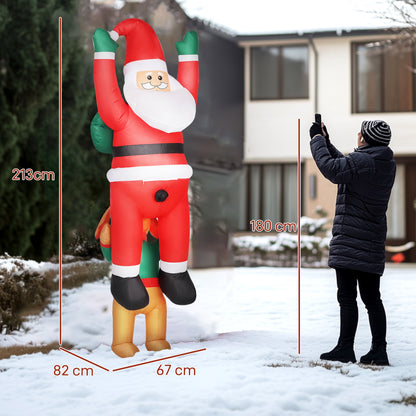 Blow Up Hanging Christmas Decoration with Built-in LED Lights