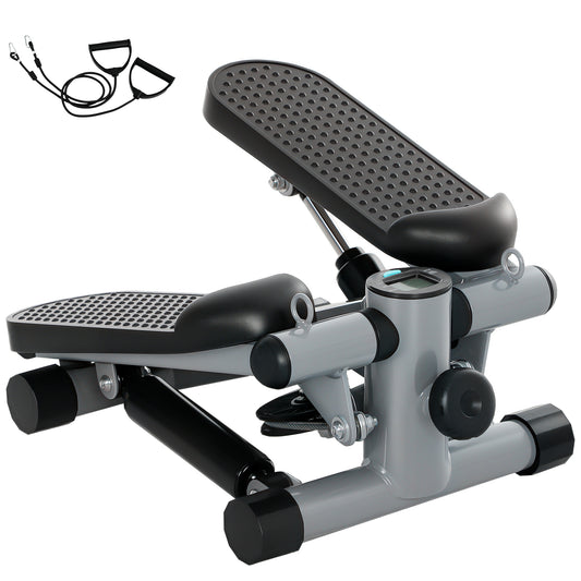 Mini Stepper, Compact Step Machine Exerciser with Resistance Bands