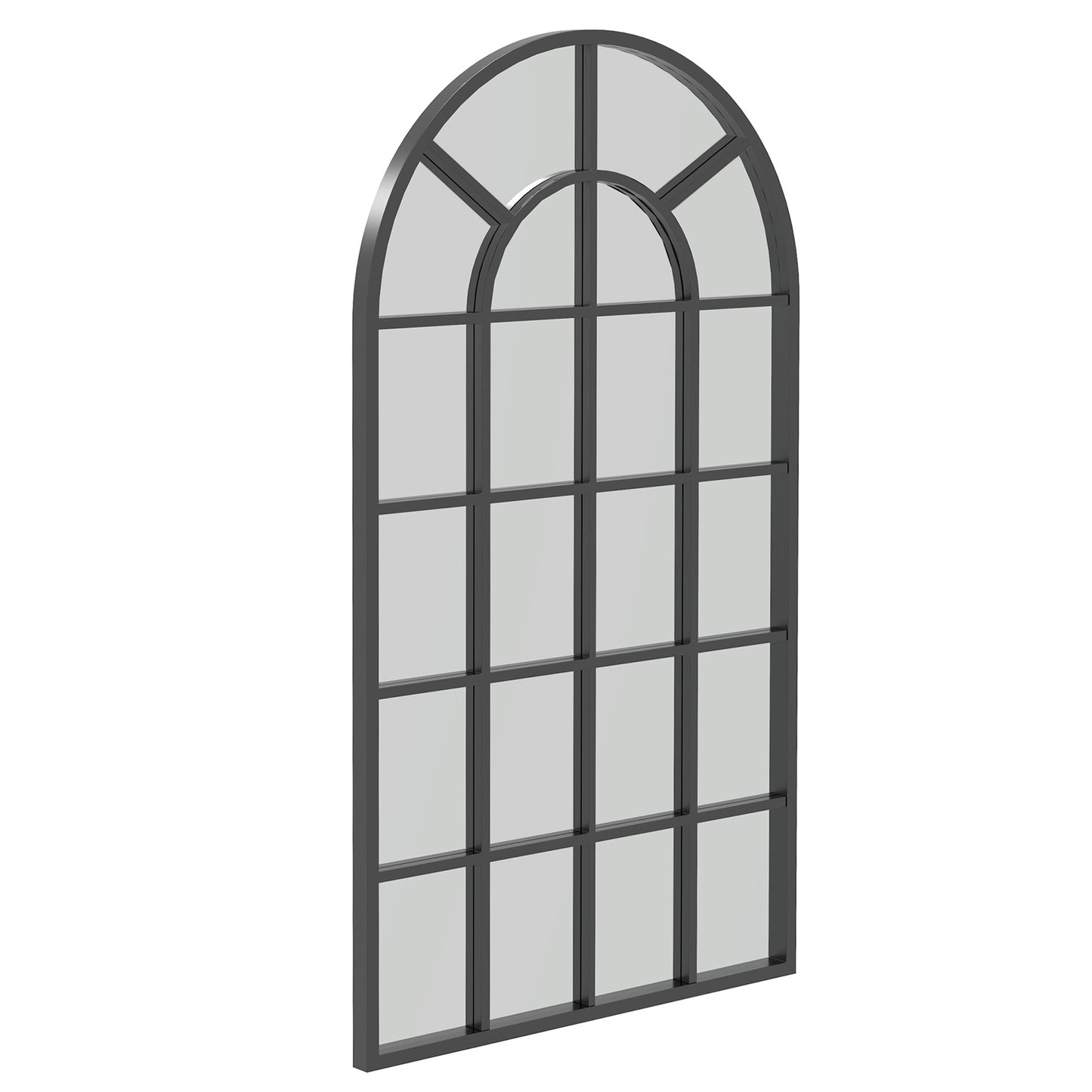 Arched Decorative Wall Mirror for Bedroom Living Room, Modern Window Bathroom Mirror for Home Decor