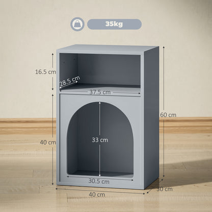 Bedside Table, Modern Bedside Cabinet for Bedroom, Grey