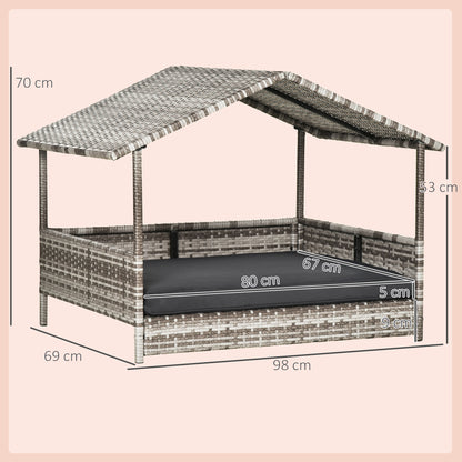 6 Panels Dog Playpen with Secure Door for Indoor Outdoor, 80cm High