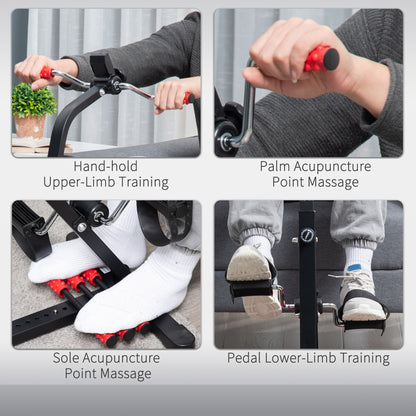 Pedal Rehabilitation Exercise Bike for Seniors and Elderly Black&Red