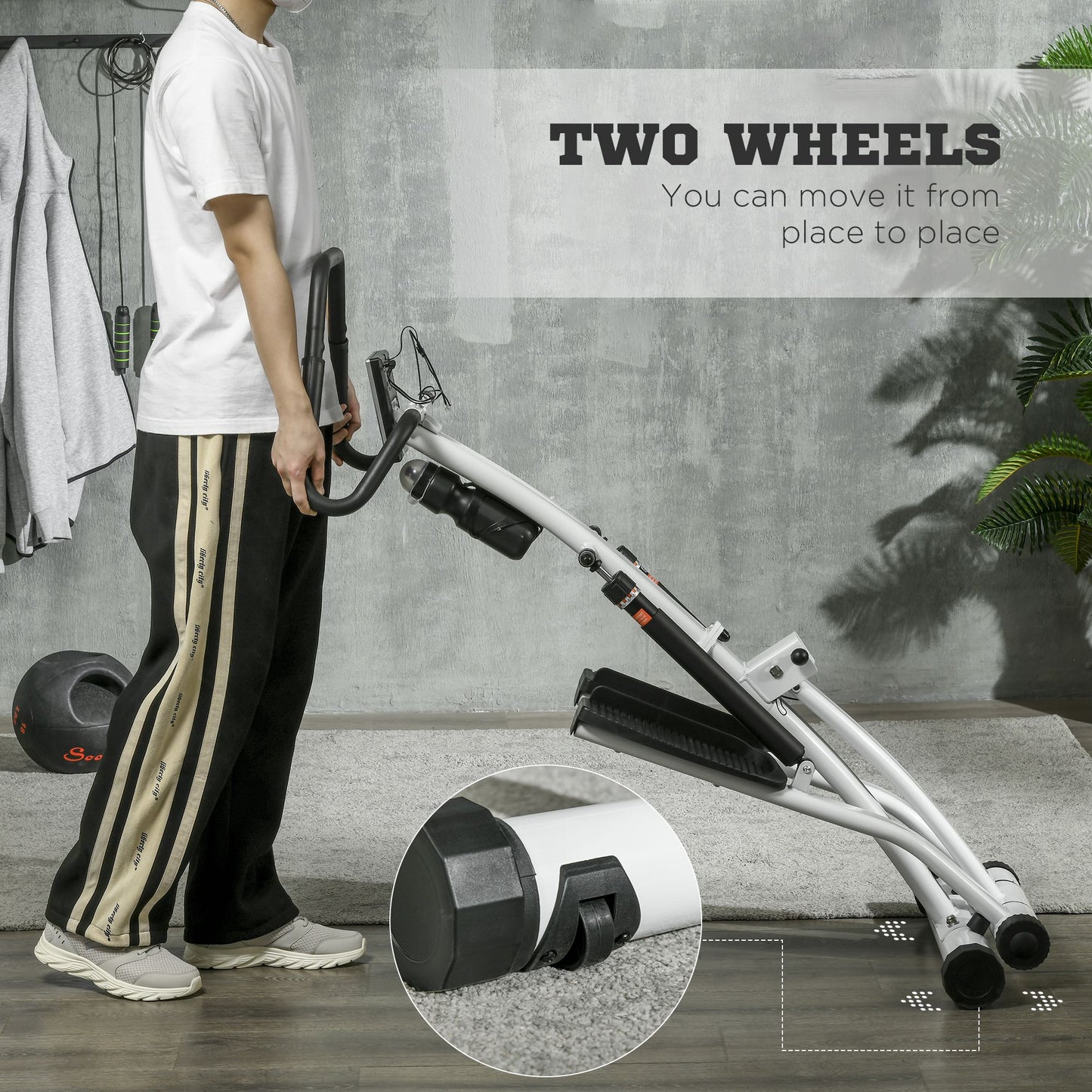 Stepper Machine with 12-Level Hydraulic Resistance, LCD Monitor