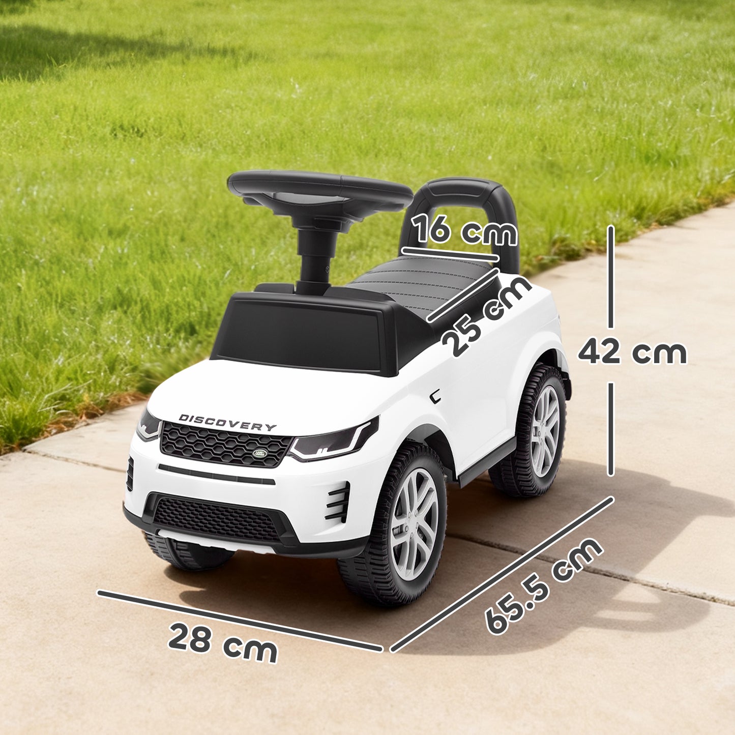 Land Rover Licensed Ride on Car for Toddlers 18-36 Months, White