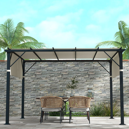 2 Pcs UV Protection Pergola Replacement Canopy, Pergola Shade Cover, Easy to Install, for 3 x 3(m) Pergola, Cream White