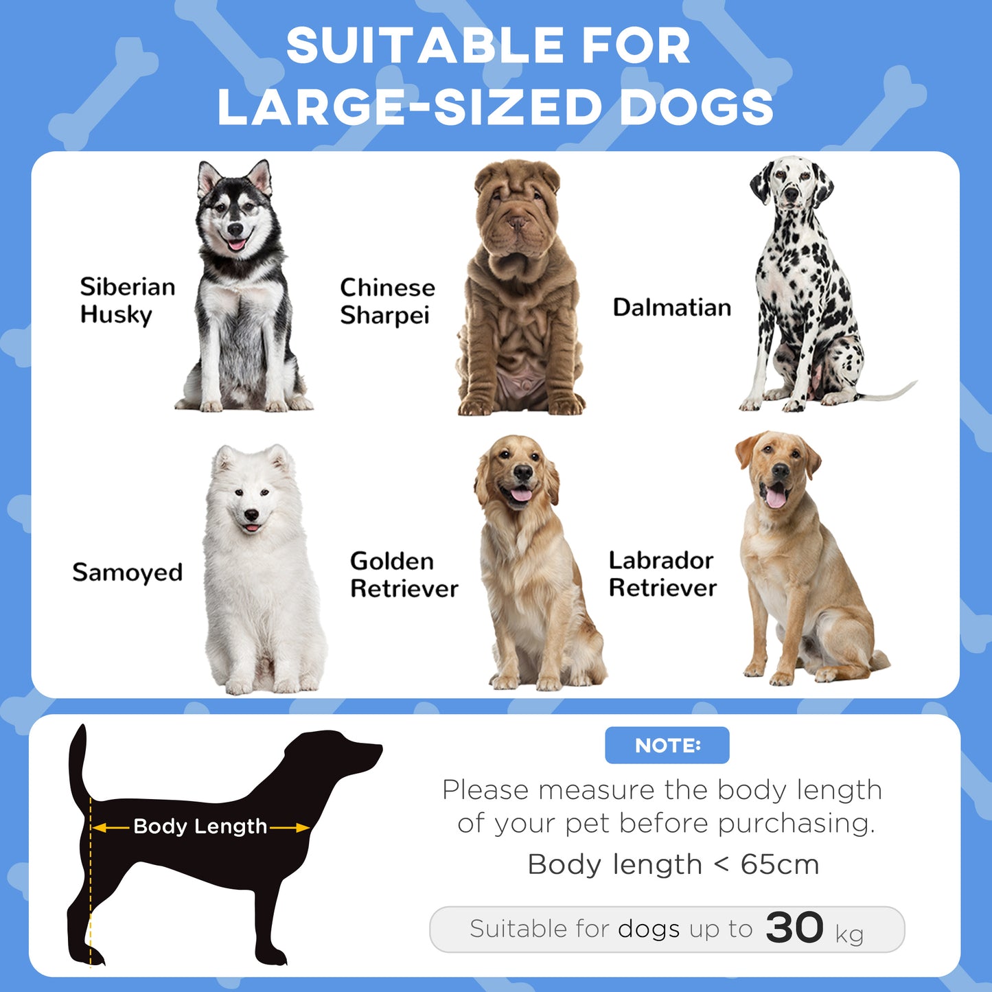 Cooling Raised Pet Bed w/ Washable Breathable Mesh, for Large Dogs, 106 x 76 x 94cm - Blue