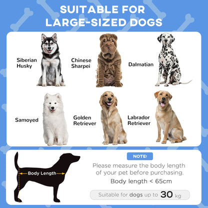Cooling Raised Pet Bed w/ Washable Breathable Mesh, for Large Dogs, 106 x 76 x 94cm - Blue