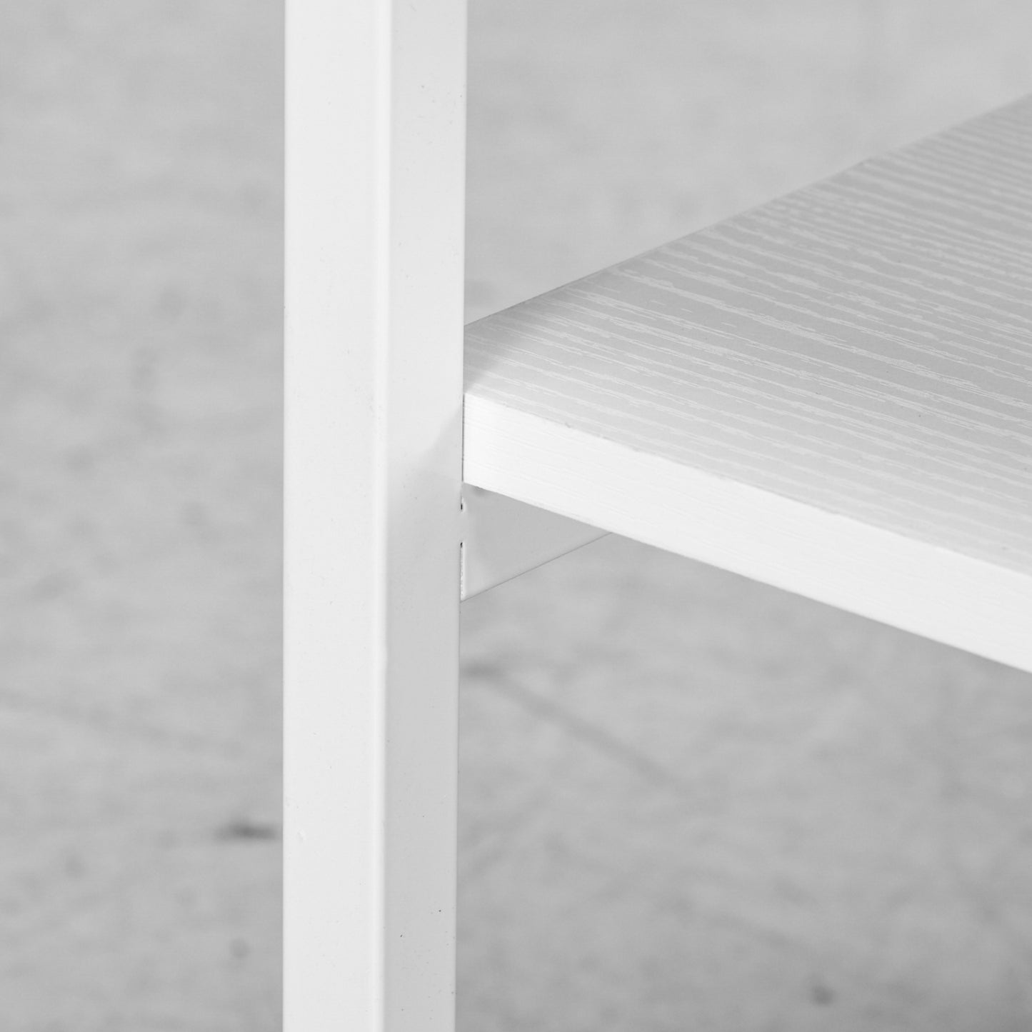 Mobile Printer Stand with Storage Printer Table for Home Office White