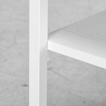 Mobile Printer Stand with Storage Printer Table for Home Office White