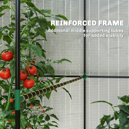 Walk-in Greenhouse, Green House with Mesh Windows, White