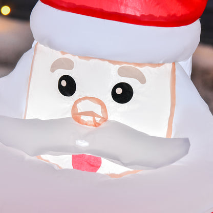 4ft Inflatable Christmas Santa Claus LED Lighted Yard Holiday for Lawn