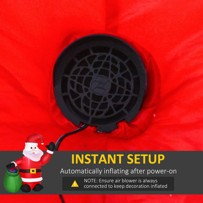 4ft Inflatable Christmas Santa Claus LED Lighted Yard Holiday for Lawn