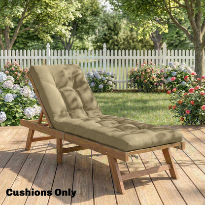 Sun Lounger Cushion, Memory Foam Patio Chair Cushion with Ties