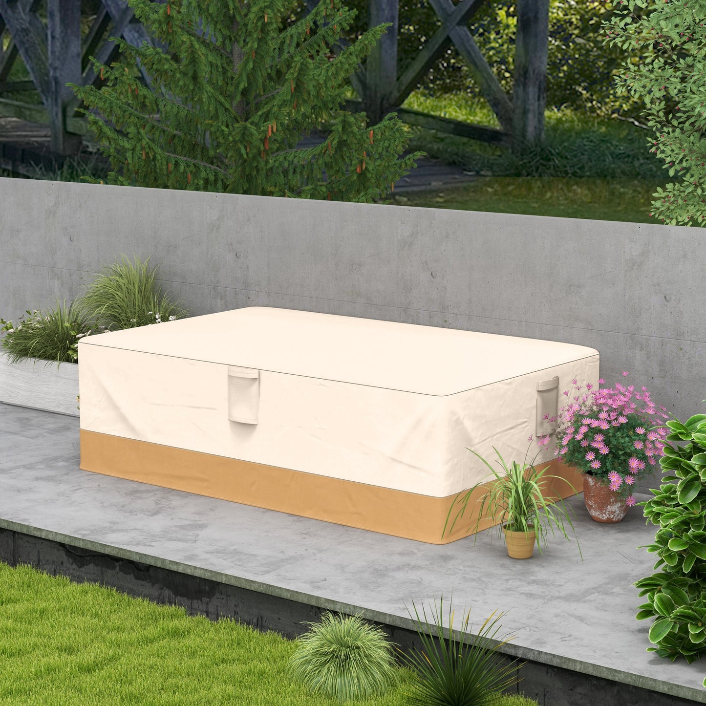 Garden Furniture Covers Waterproof, 600D Oxford Fabric with Vents