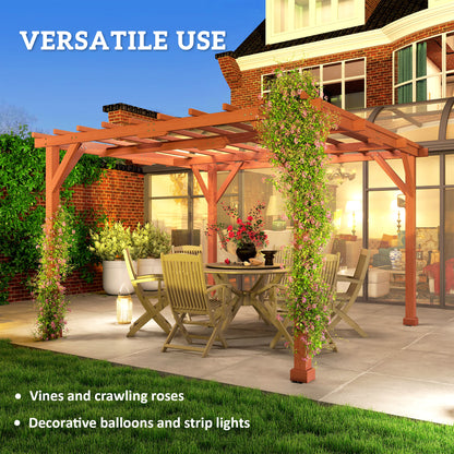 3.3 x 3.3(m) Wooden Pergola Kit, Graden Pergola Gazebo