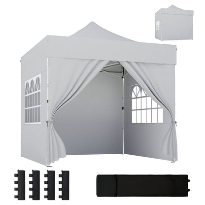 3 x 3 m Heavy Duty Pop Up Gazebo with Sides, UPF50+ Marquee Gazebo