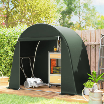 8 x 4 ft Garden Storage Shed Tent Bike Tent, Green